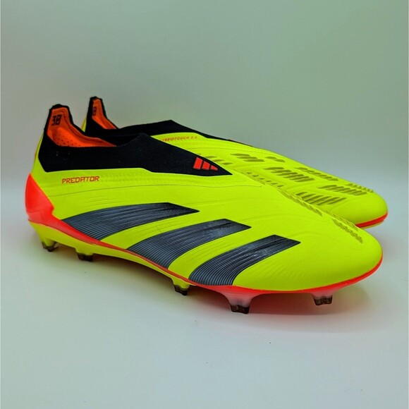 Adidas Predator Elite Laceless FG Men's Size 9 Solar Yellow Soccer Cleats IE2366 - Picture 1 of 7
